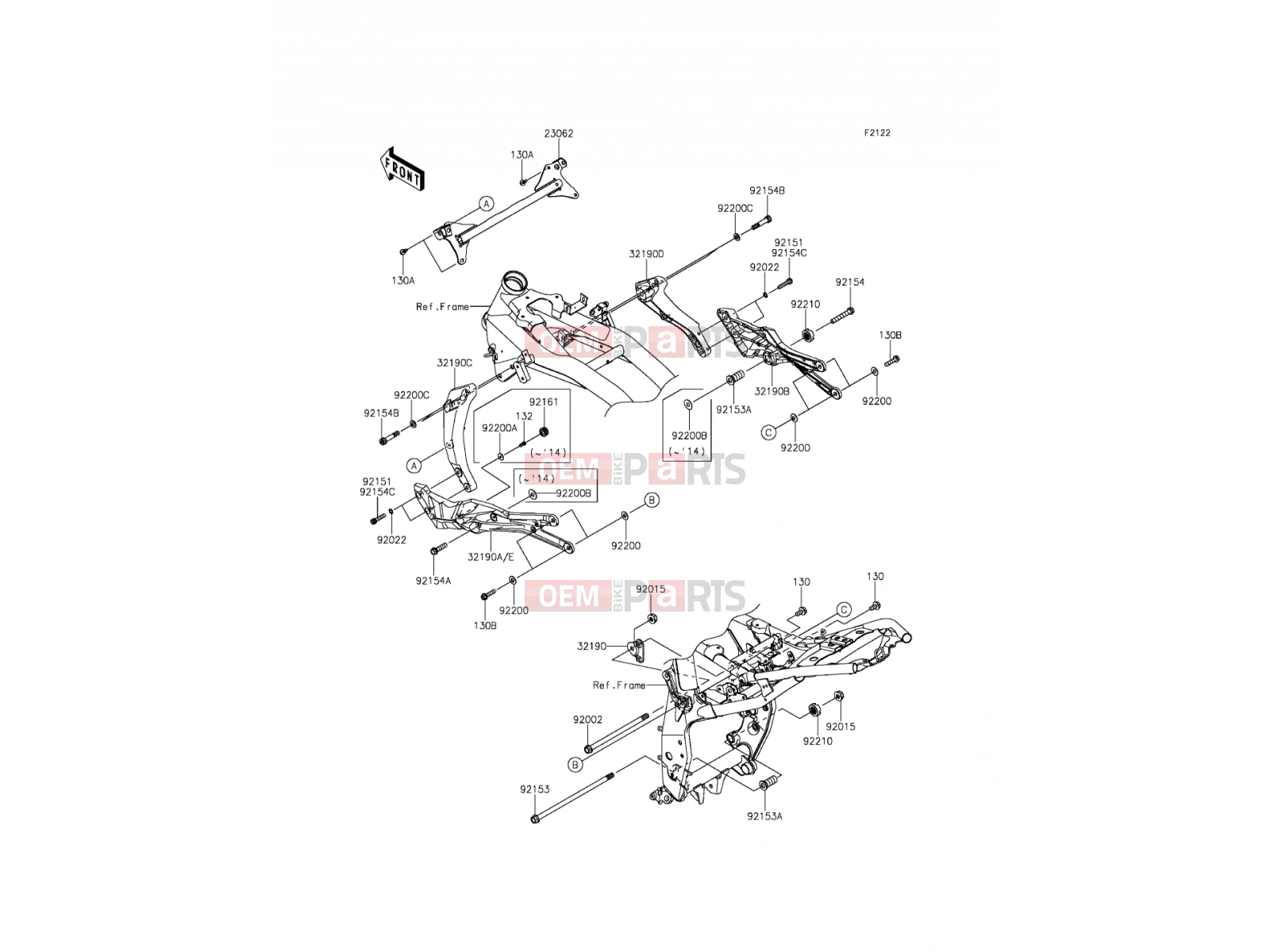 KAWASAKI 2015 Engine Mount