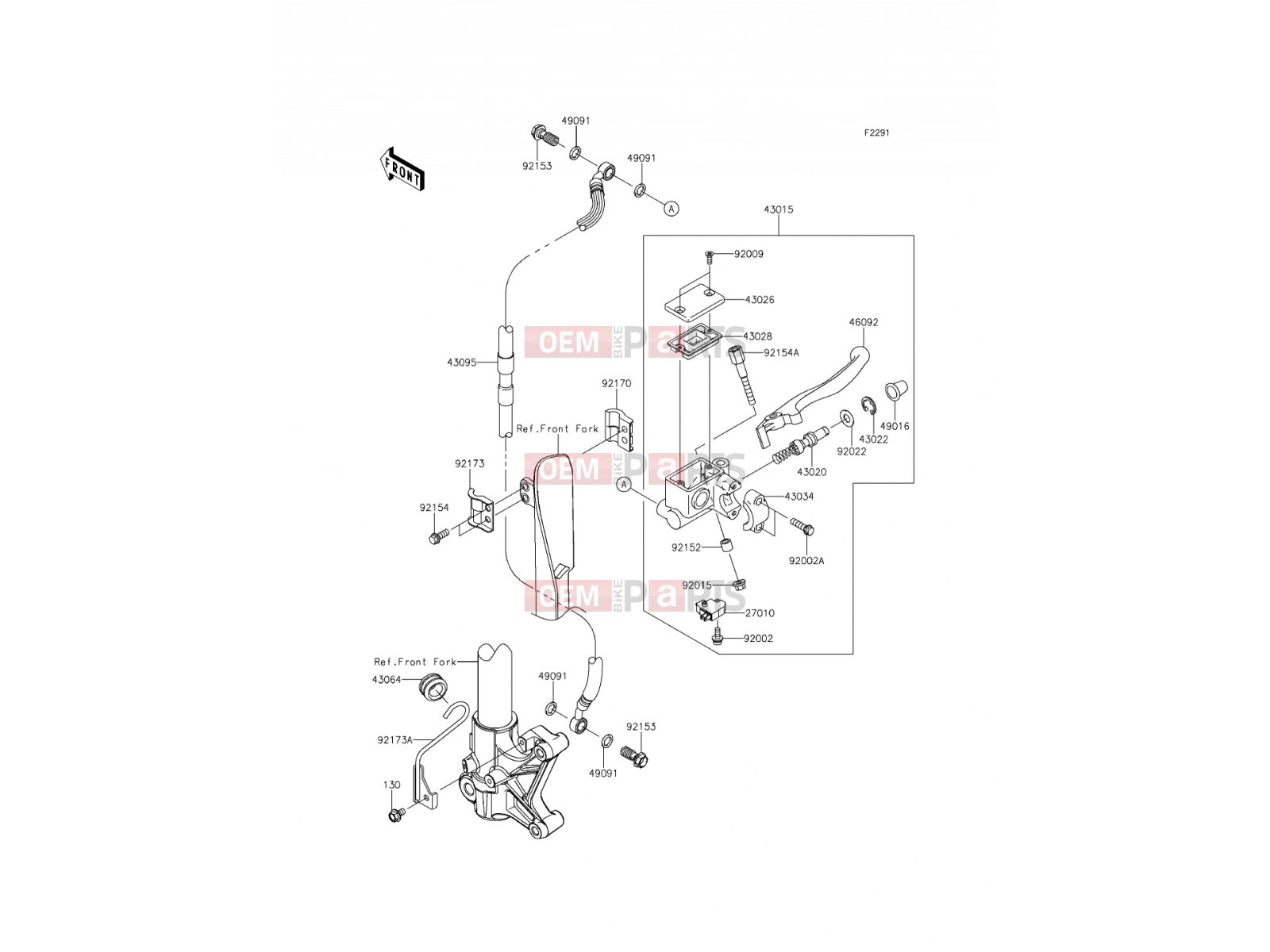 KAWASAKI 2016 Front Master Cylinder