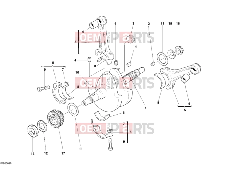 DUCATI 2007 Monster S2R 800 CRANKSHAFT » ENGINE CASE