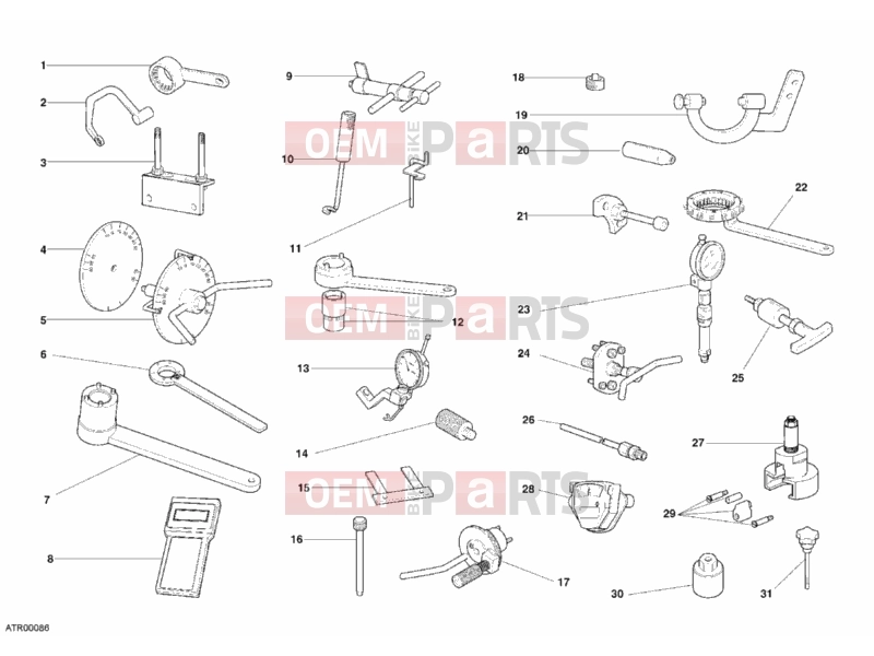 DUCATI 2007 Monster S2R 800 WORKSHOP SERVICE TOOLS, ENGINE » UNCLASSIFIED