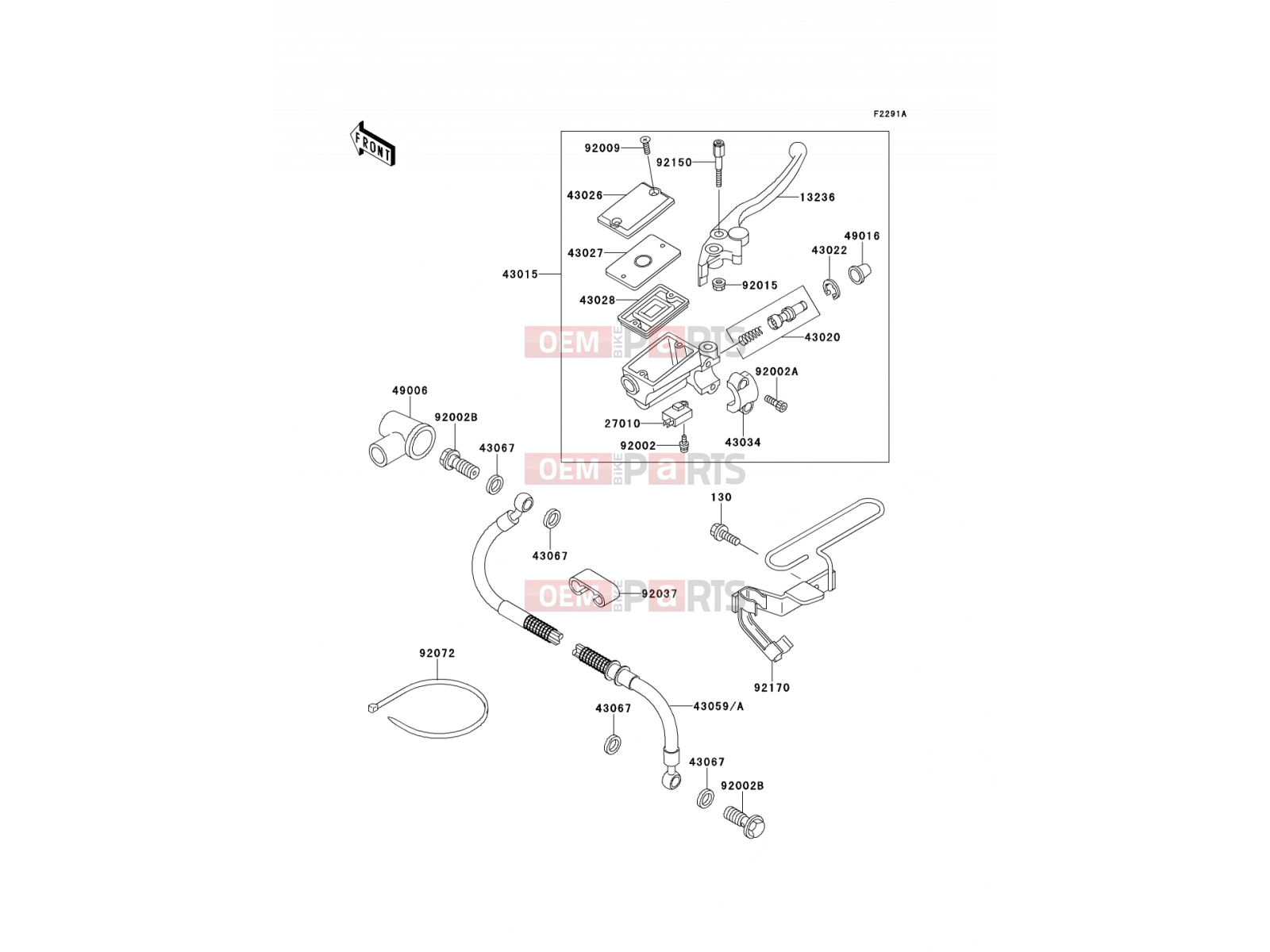 KAWASAKI 1993 Front Master Cylinder