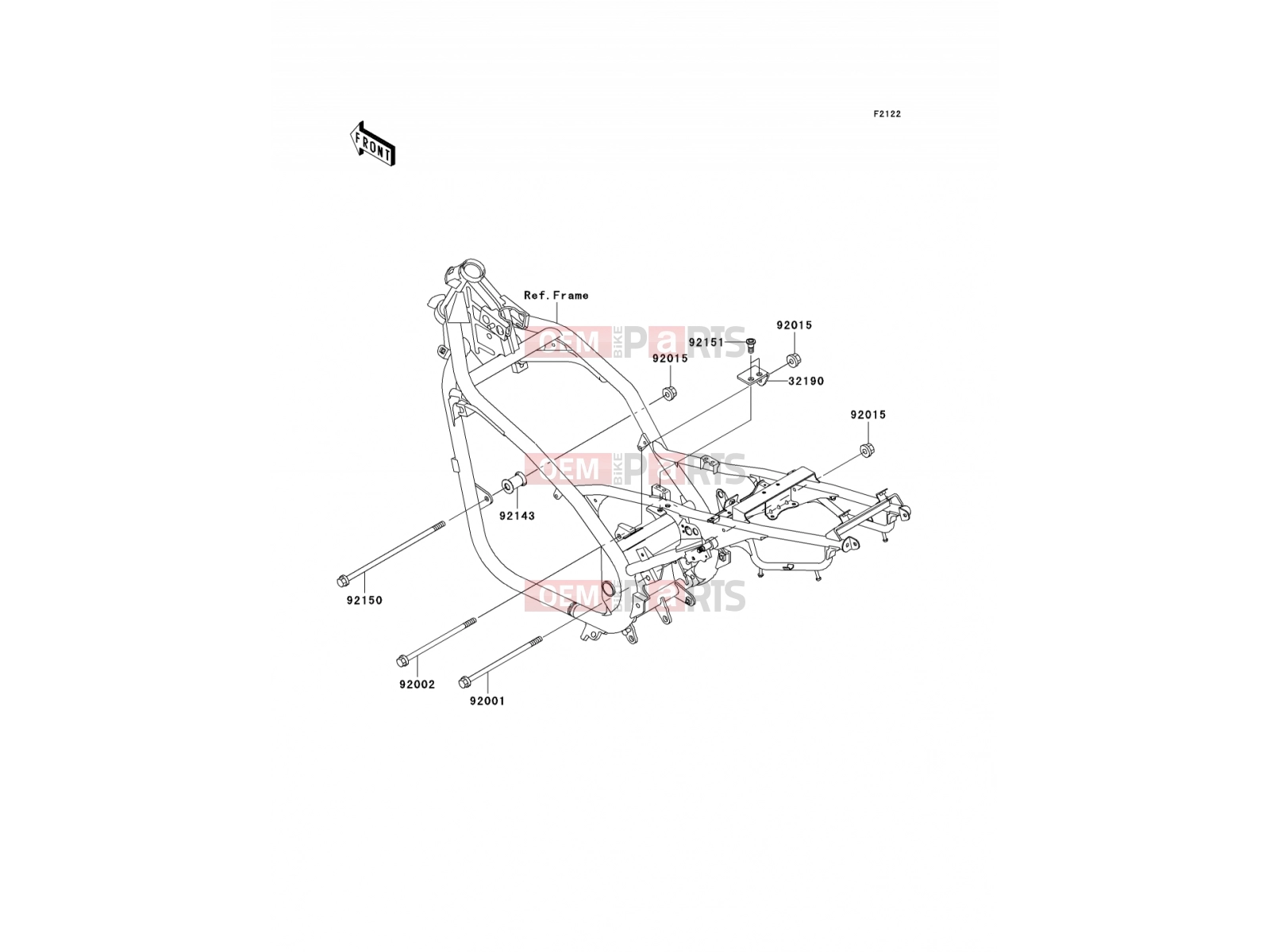 KAWASAKI 2001 Engine Mount