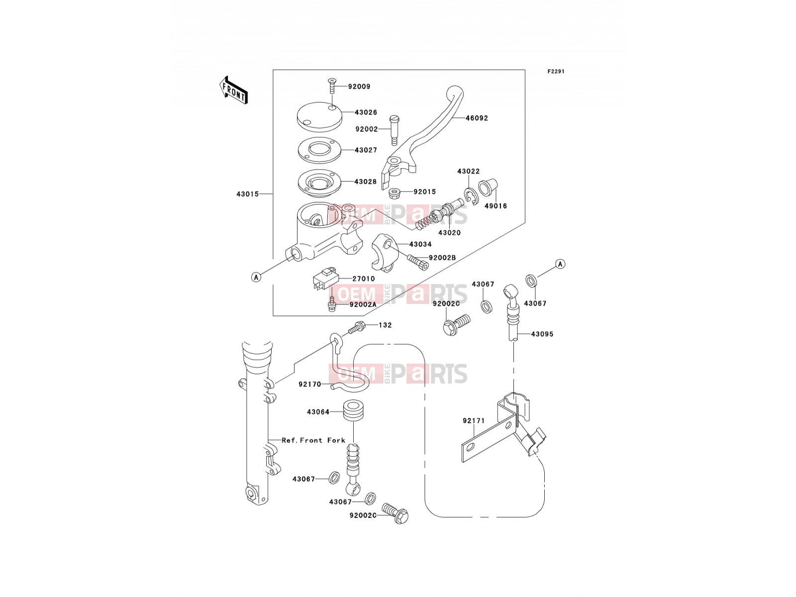 KAWASAKI 2001 Front Master Cylinder
