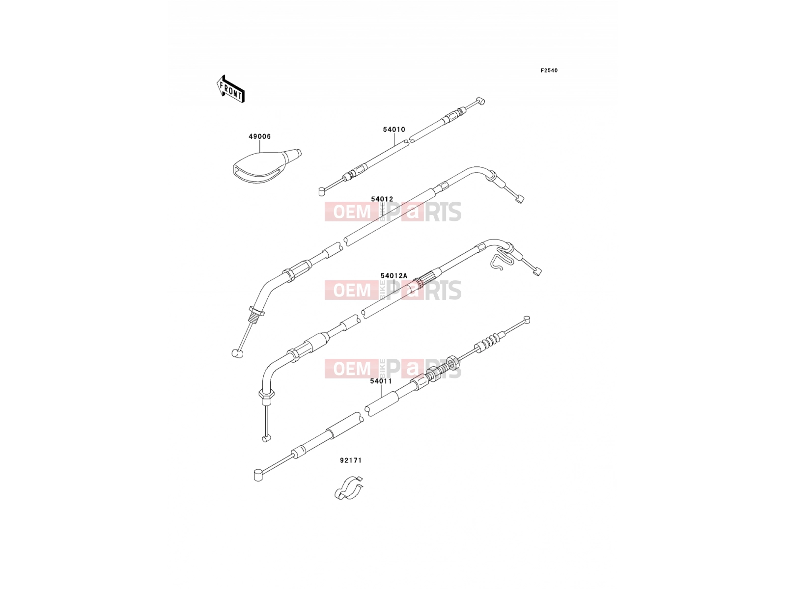 KAWASAKI 2001 Cables