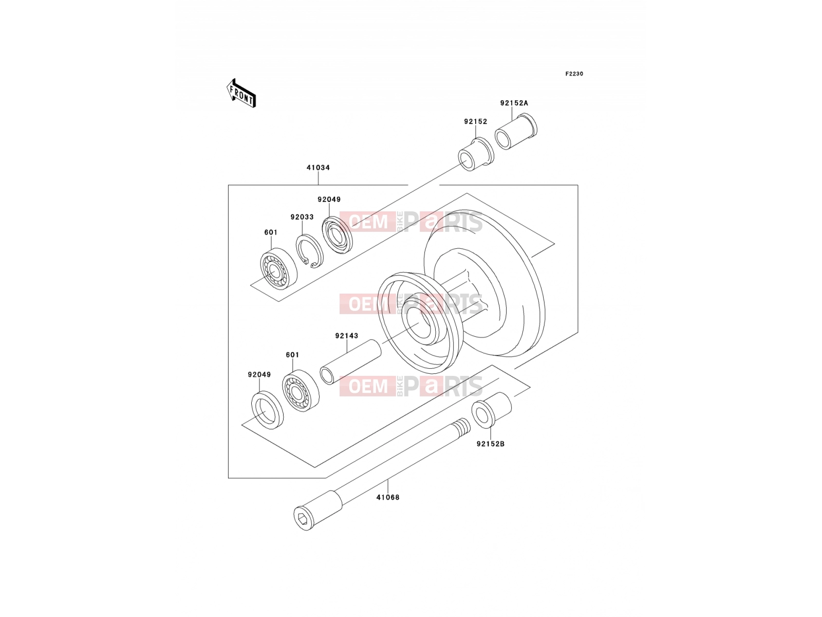 KAWASAKI 2001 Front Hub