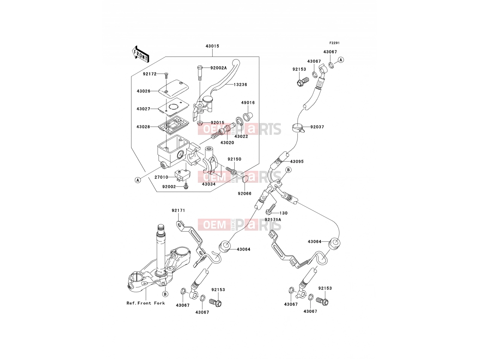 KAWASAKI 2004 Front Master Cylinder