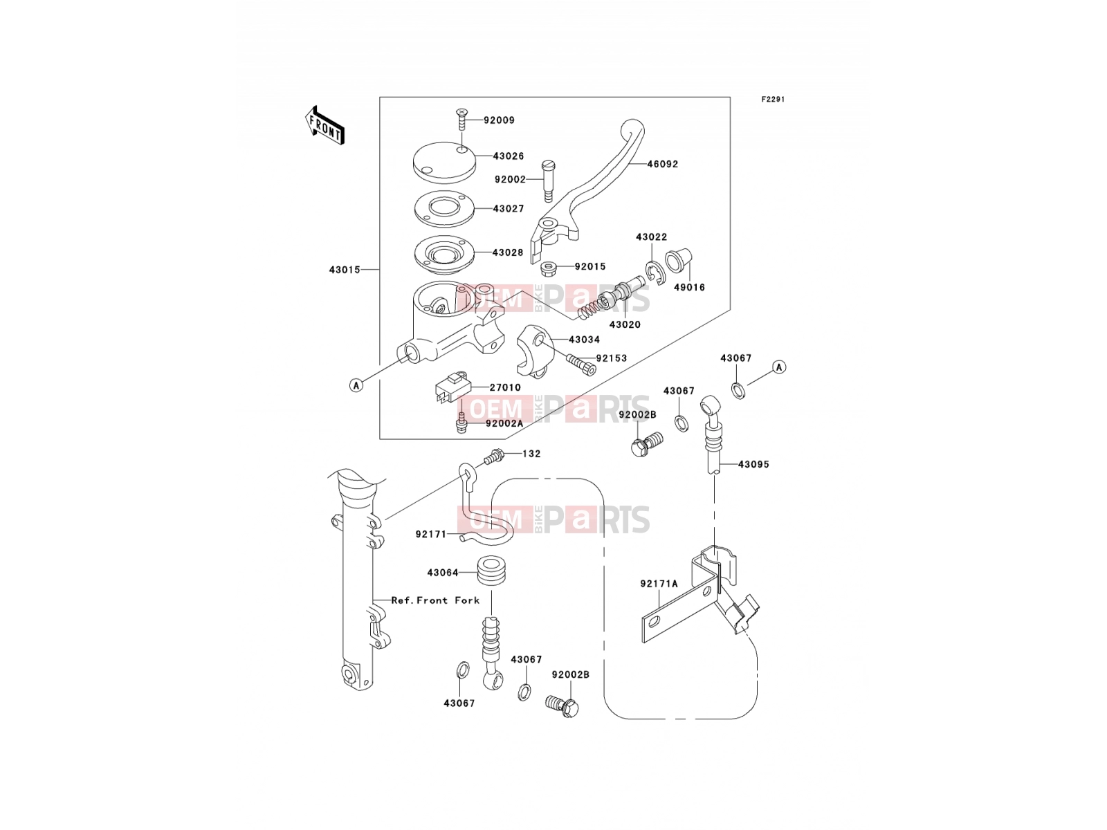 KAWASAKI 2004 Front Master Cylinder