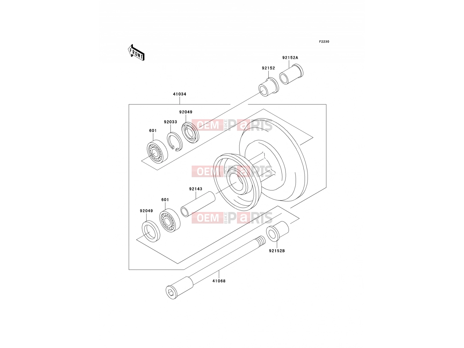 KAWASAKI 2005 Front Hub
