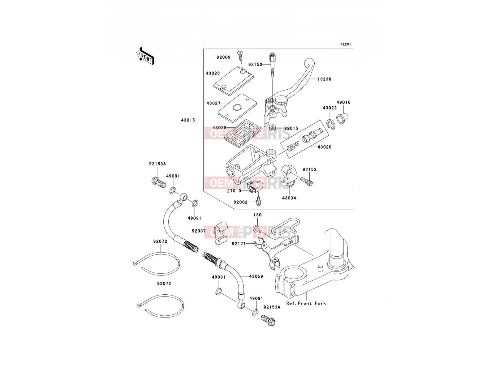 KAWASAKI 2006 Front Master Cylinder