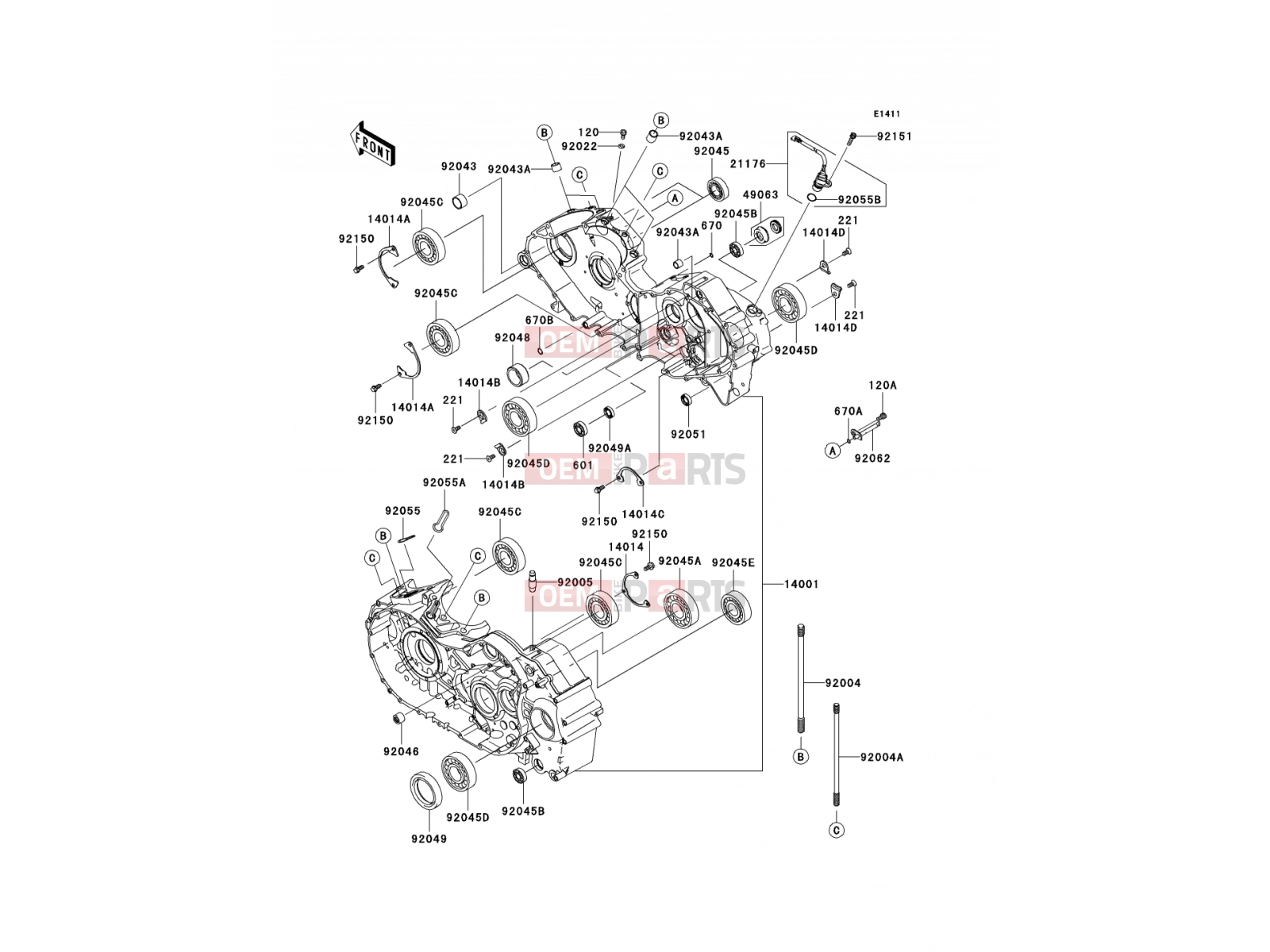 KAWASAKI 2006 Crankcase