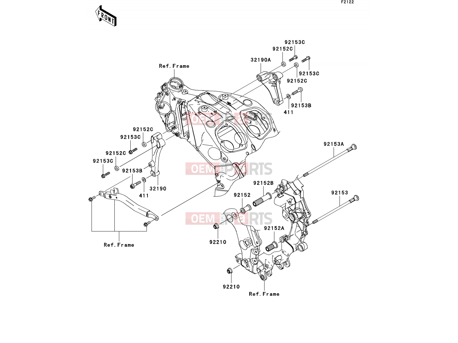 KAWASAKI 2006 Engine Mount