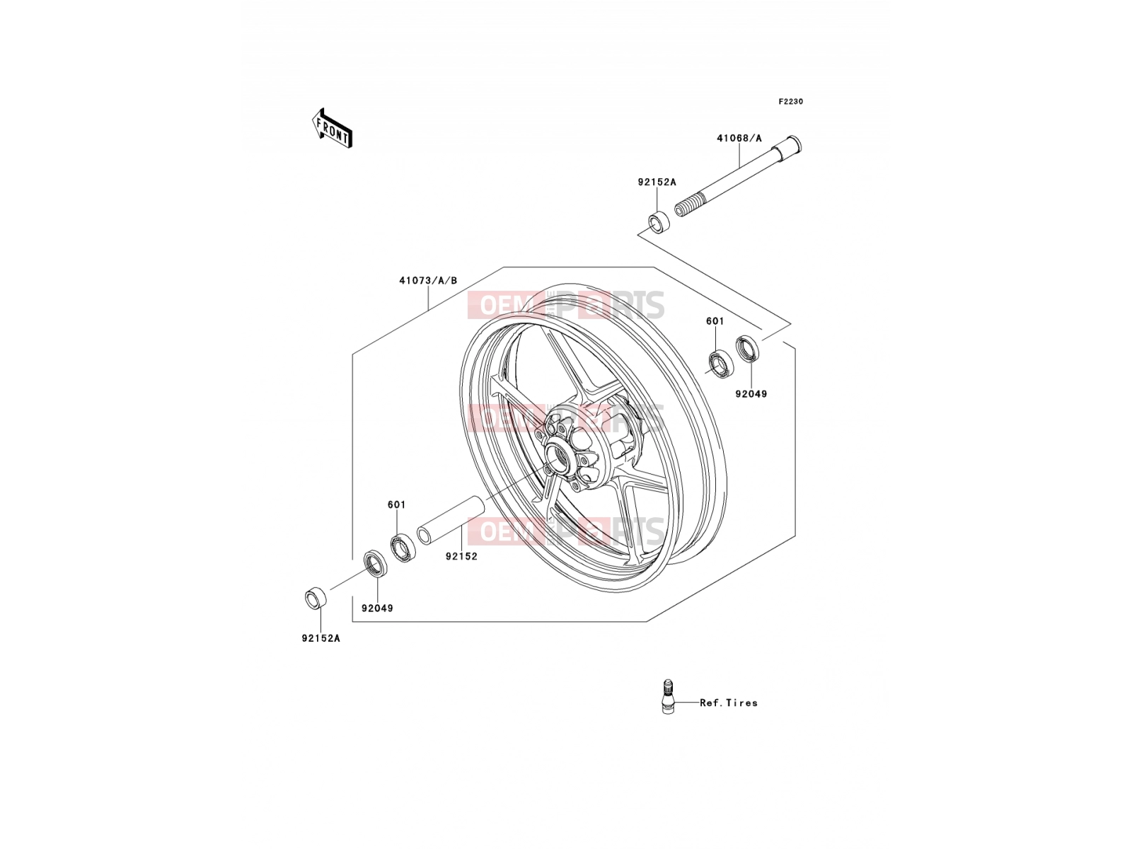 KAWASAKI 2007 Front Hub