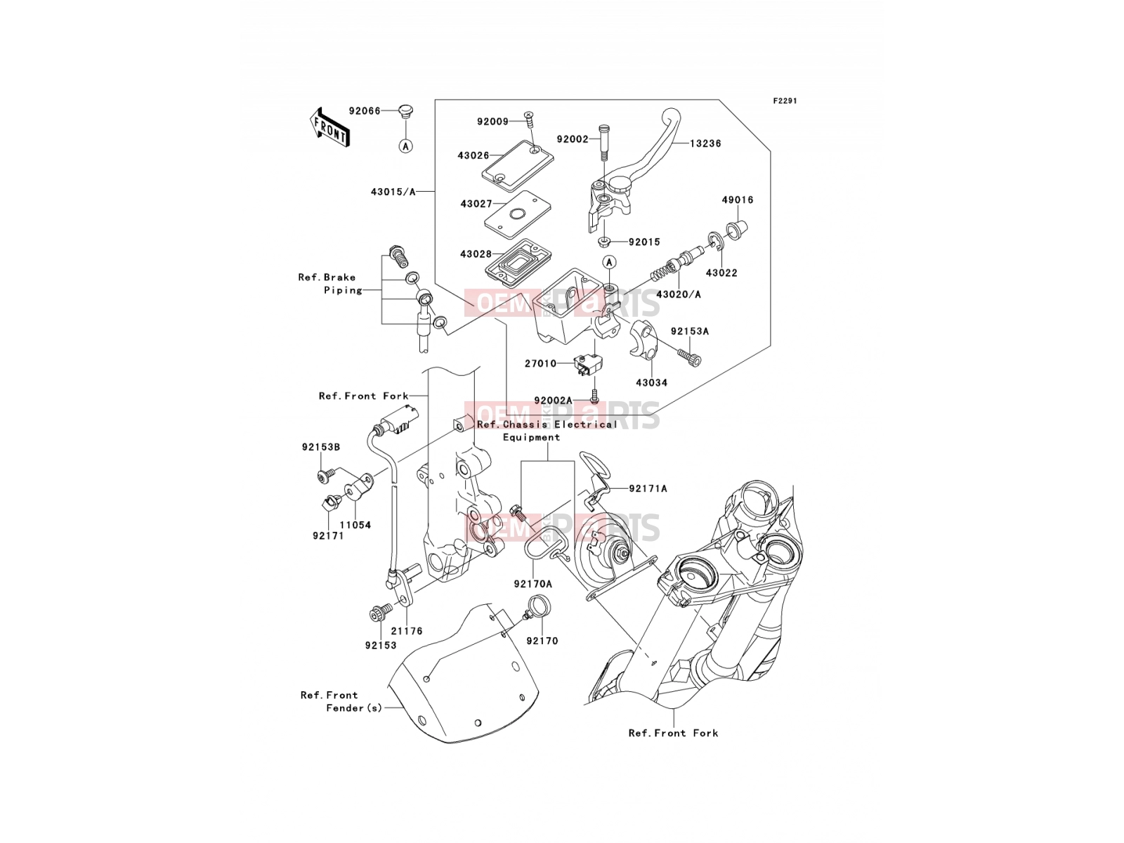 KAWASAKI 2007 Front Master Cylinder