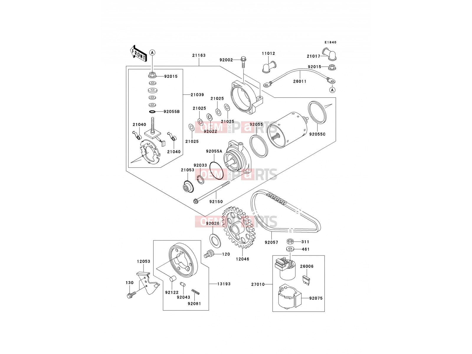 KAWASAKI 2007 Starter Motor