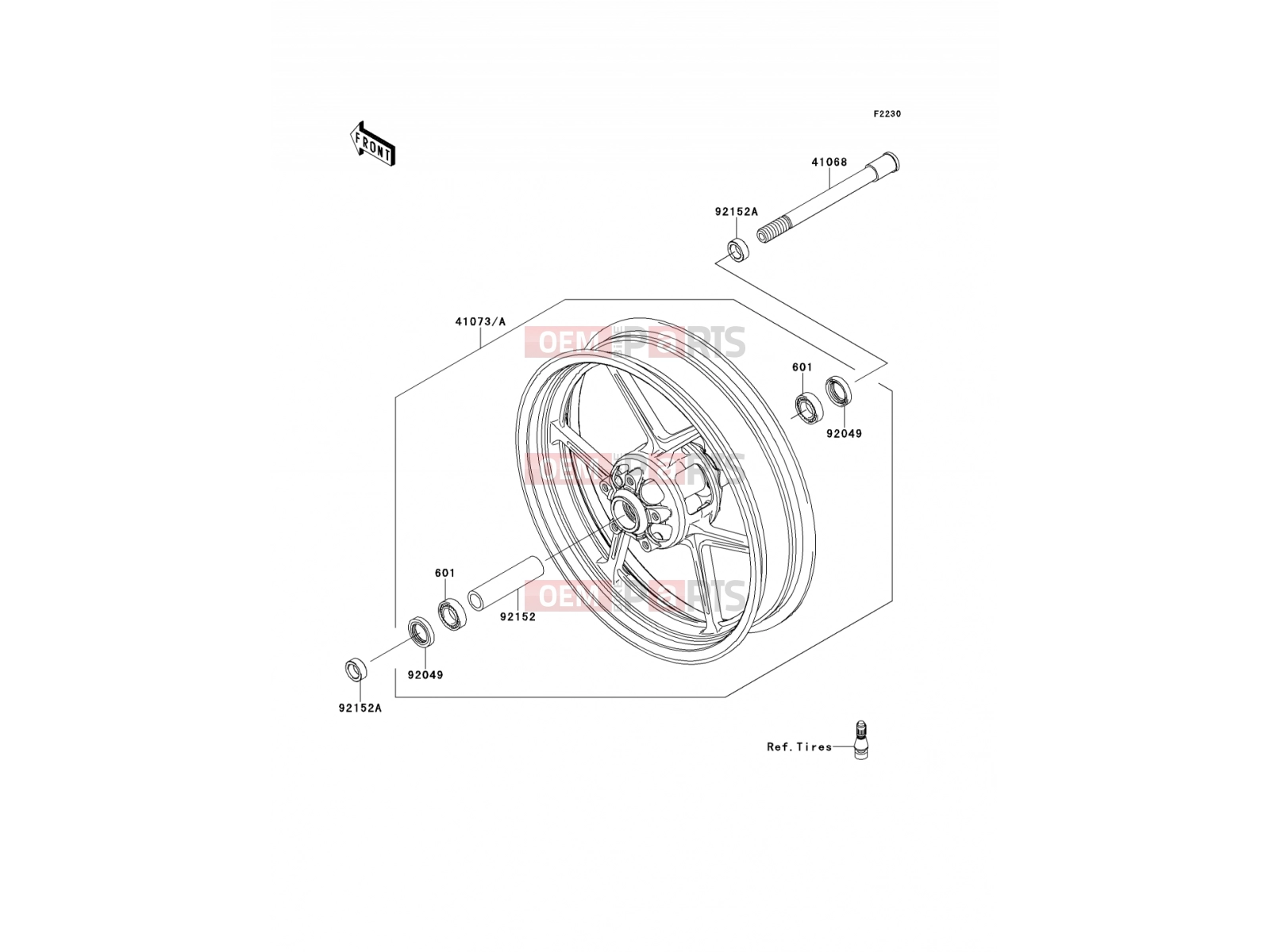 KAWASAKI 2007 Front Hub