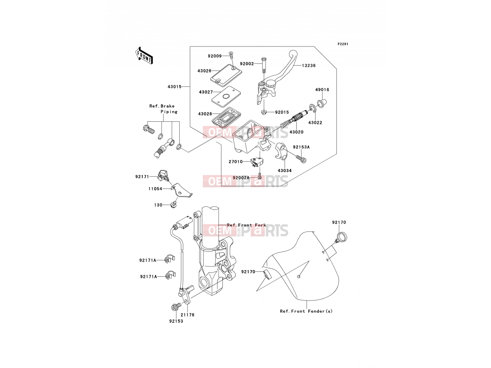 KAWASAKI 2007 Front Master Cylinder