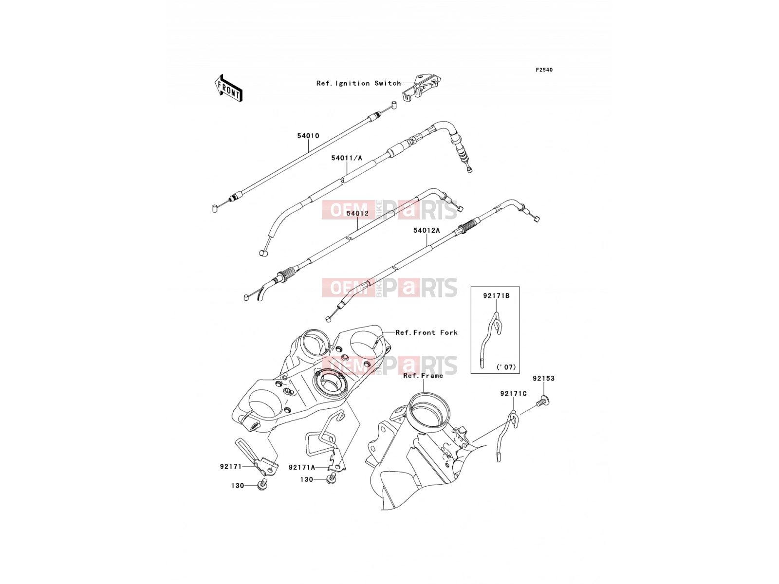 KAWASAKI 2007 Cables