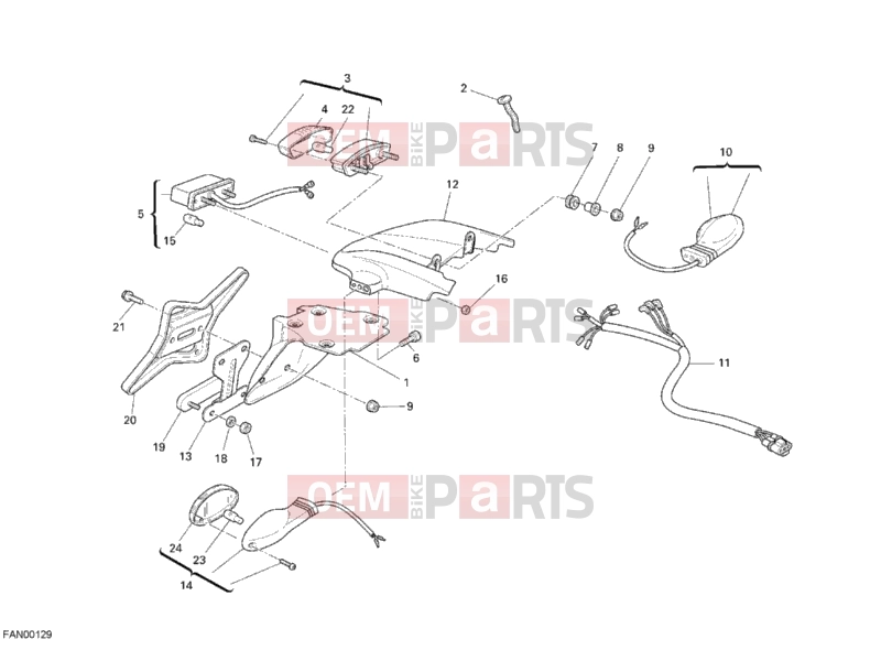 DUCATI 2007 Monster S4RS TAILLIGHT » LIGHTING SYSTEM