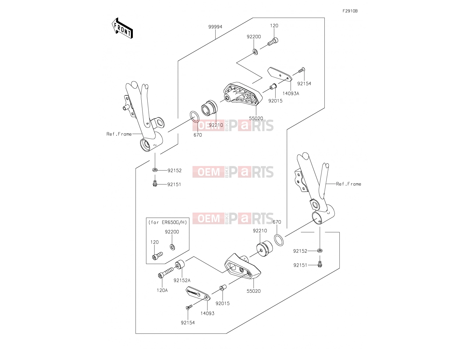 KAWASAKI 2019 Accessory(Frame Slider)
