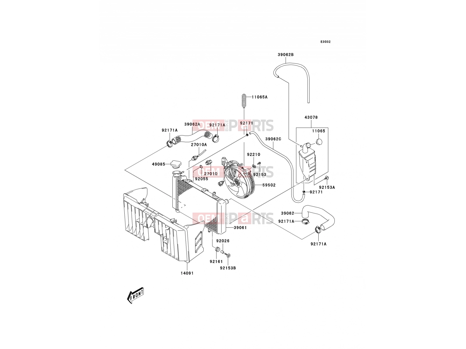KAWASAKI 2006 Radiator