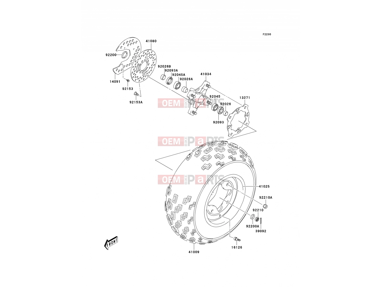 KAWASAKI 2006 Front Hub