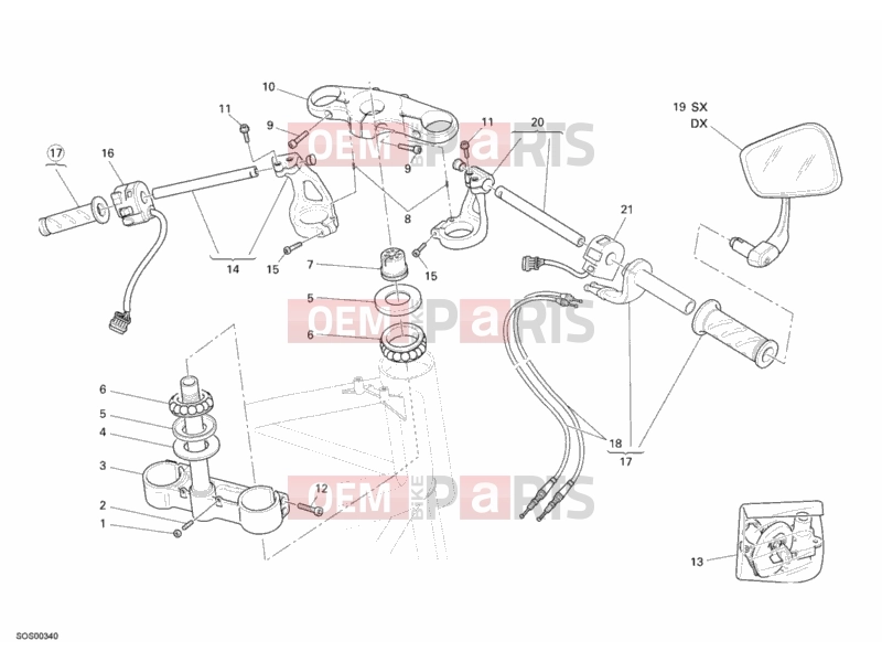 DUCATI 2007 Sportclassic 1000 HANDLEBAR » HANDLE BAR