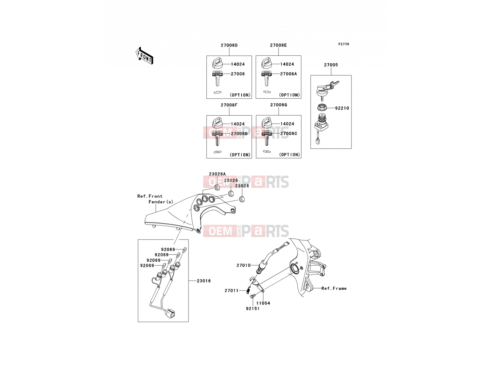 KAWASAKI 2013 Ignition Switch