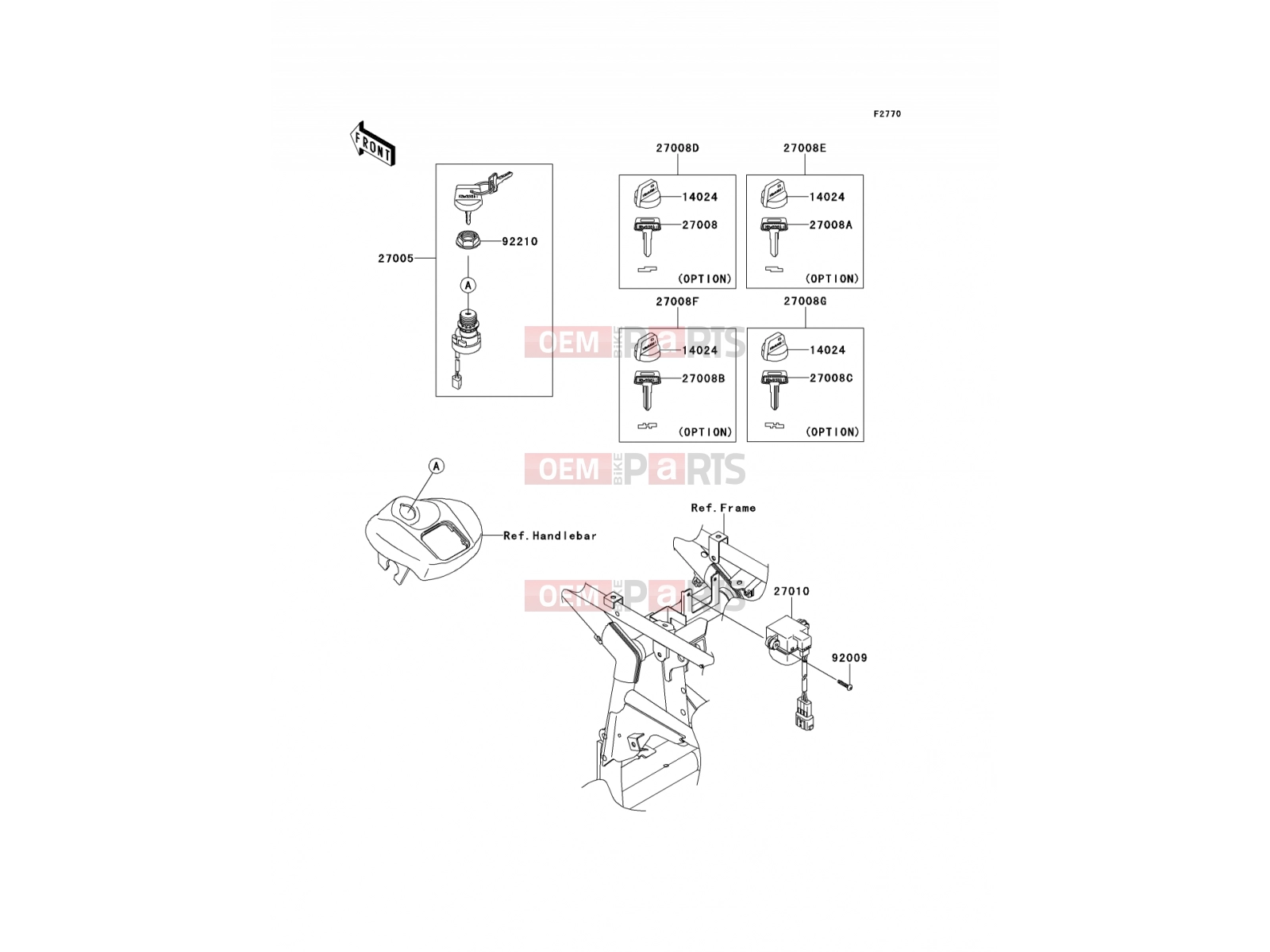 KAWASAKI 2011 Ignition Switch