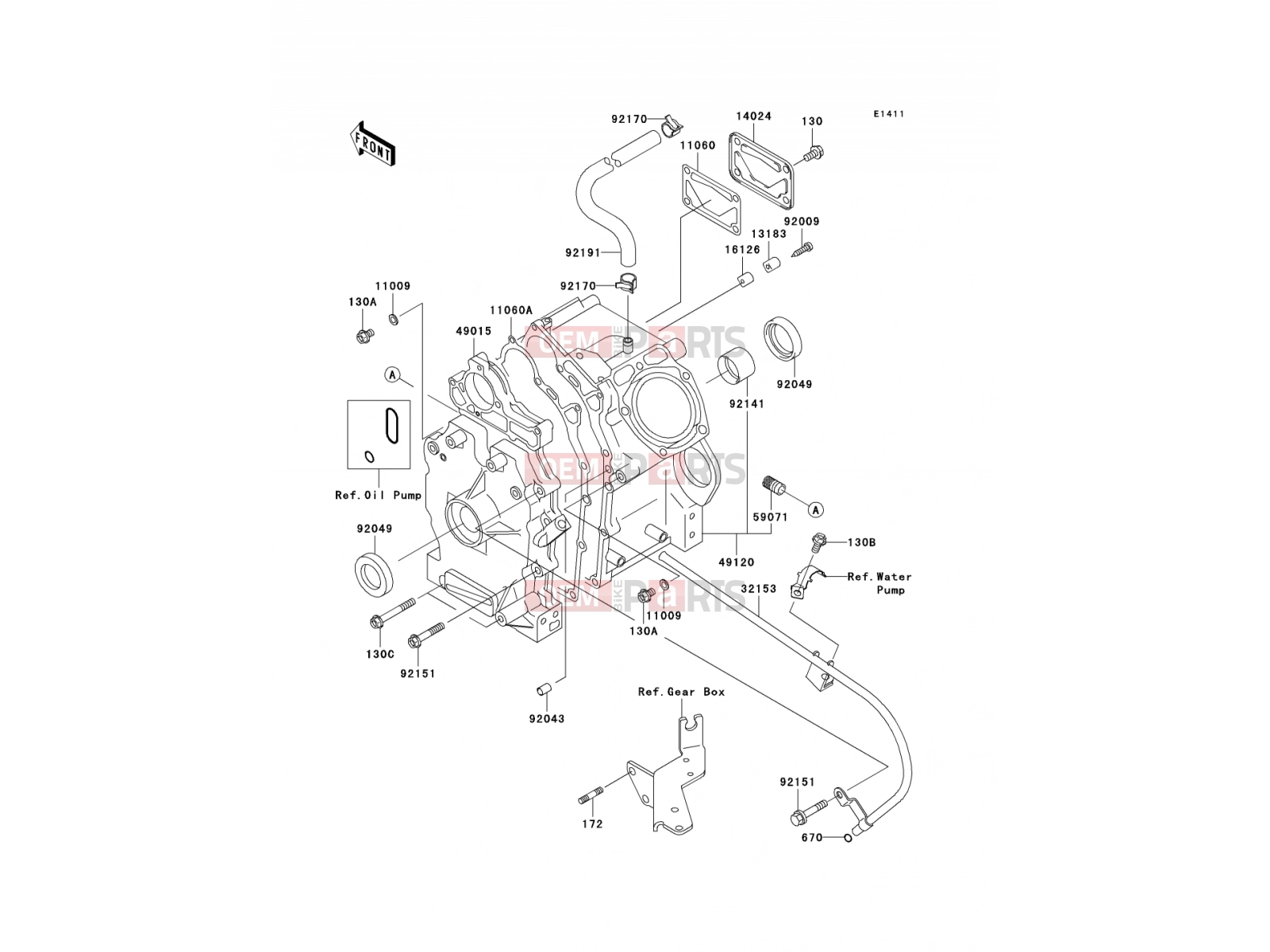 KAWASAKI 2003 Crankcase