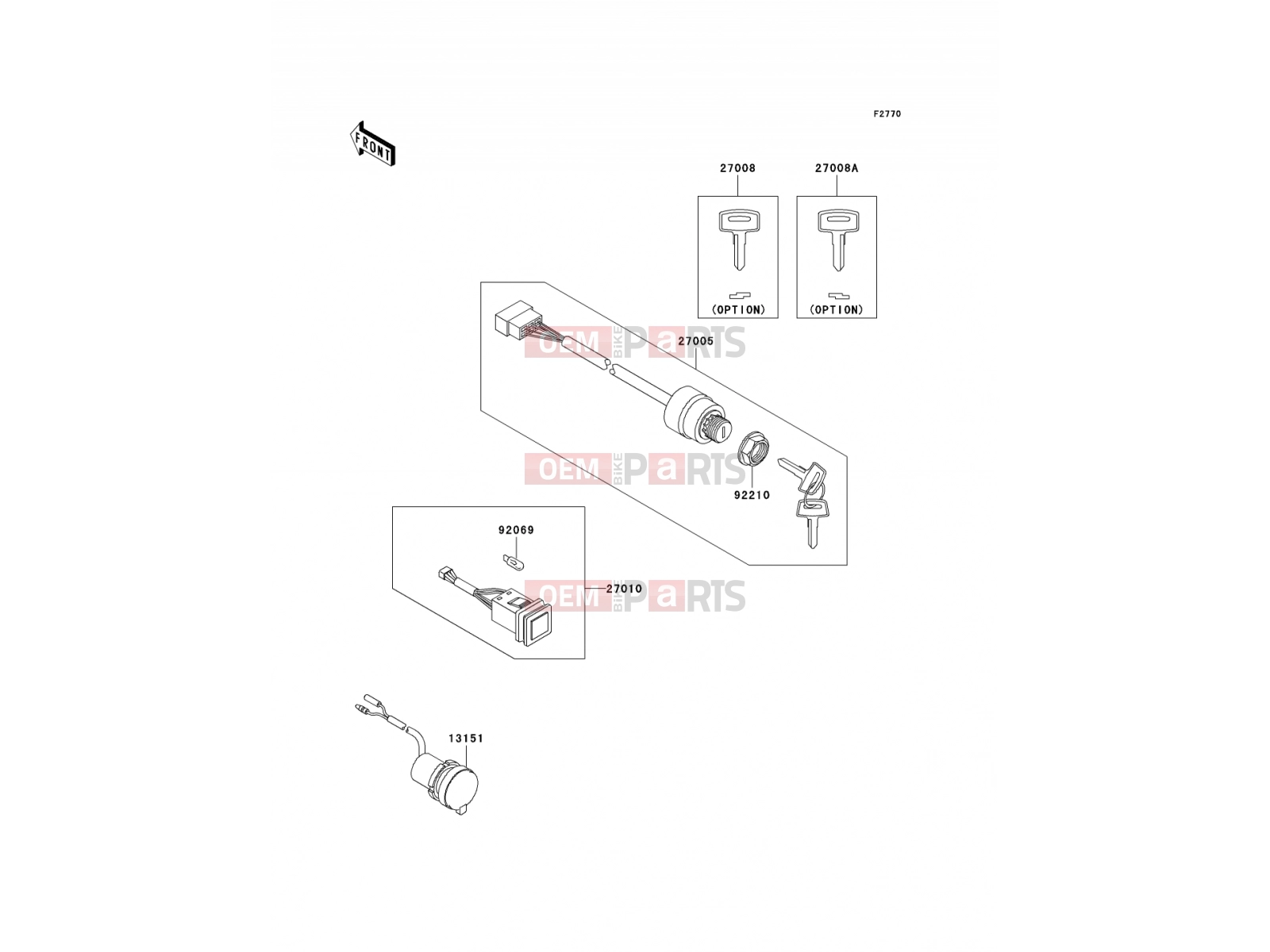 KAWASAKI 2006 Ignition Switch