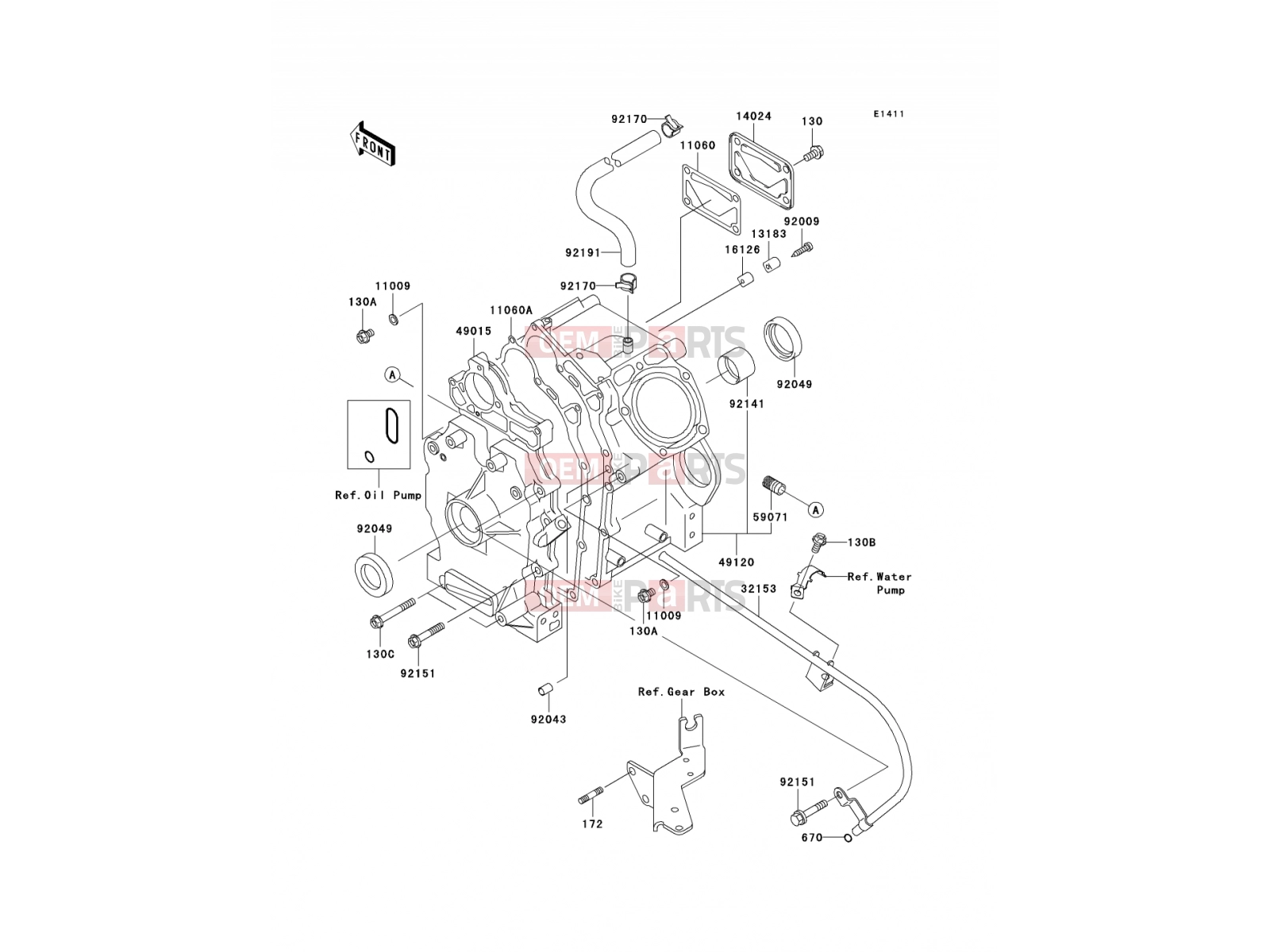 KAWASAKI 2002 Crankcase