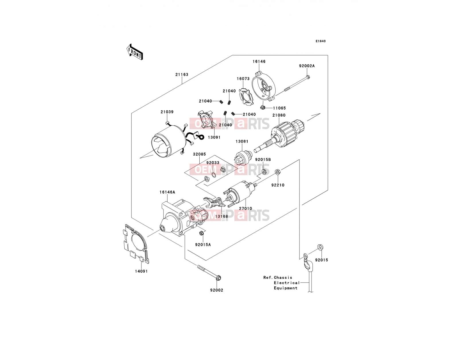 KAWASAKI 2012 Starter Motor
