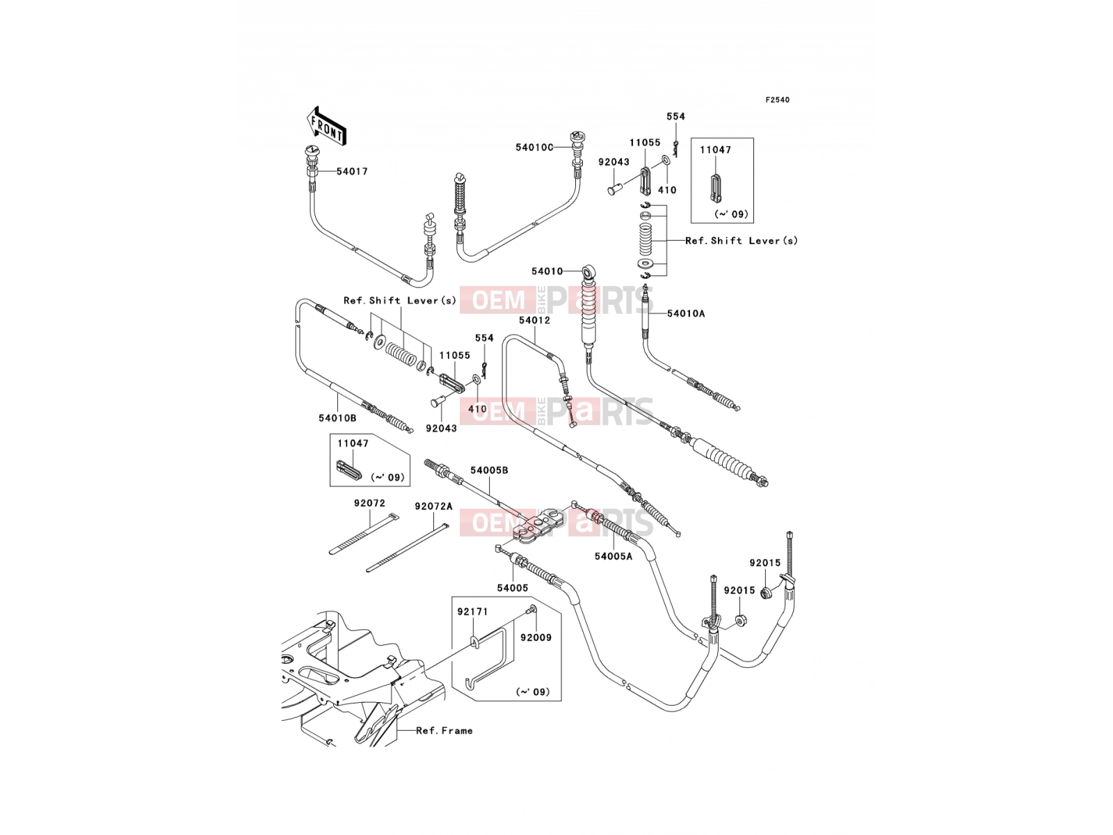 KAWASAKI 2007 Cables