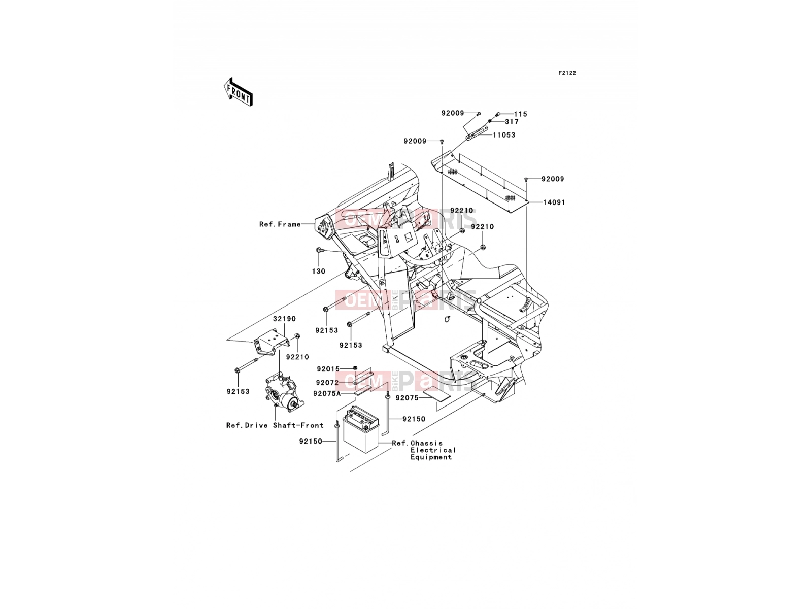 KAWASAKI 2009 Engine Mount