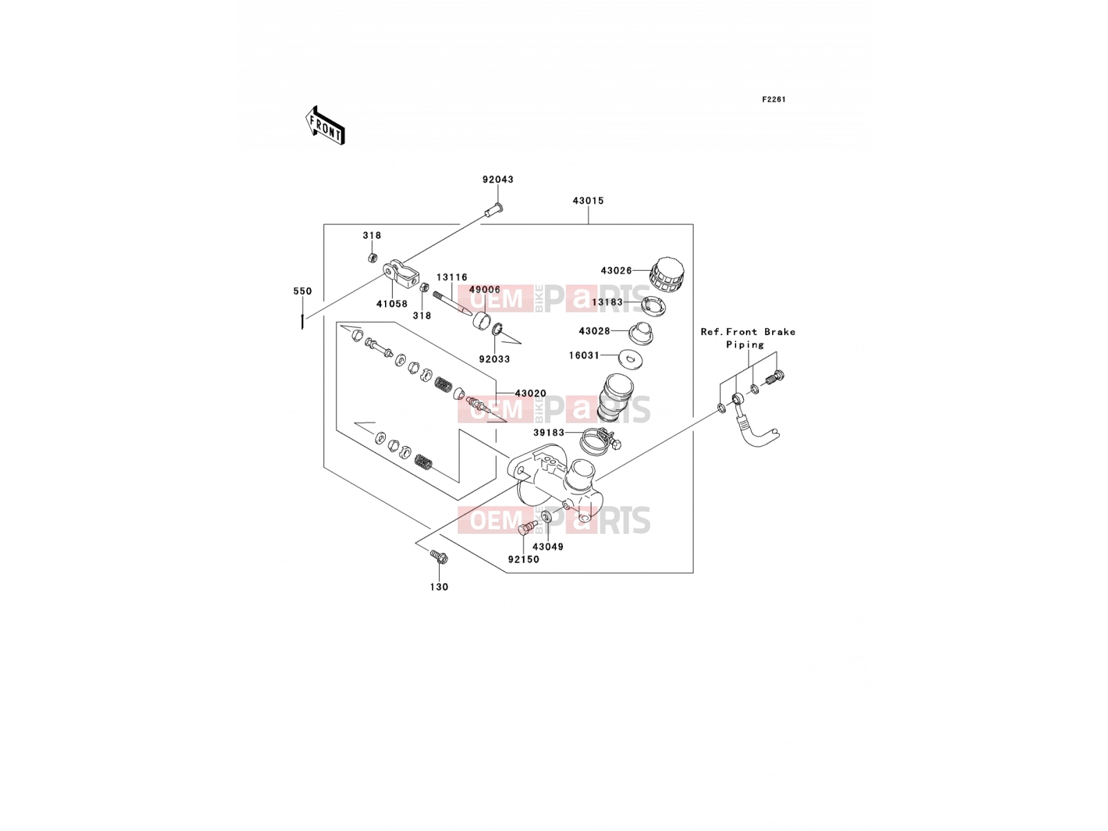 KAWASAKI 2014 Master Cylinder