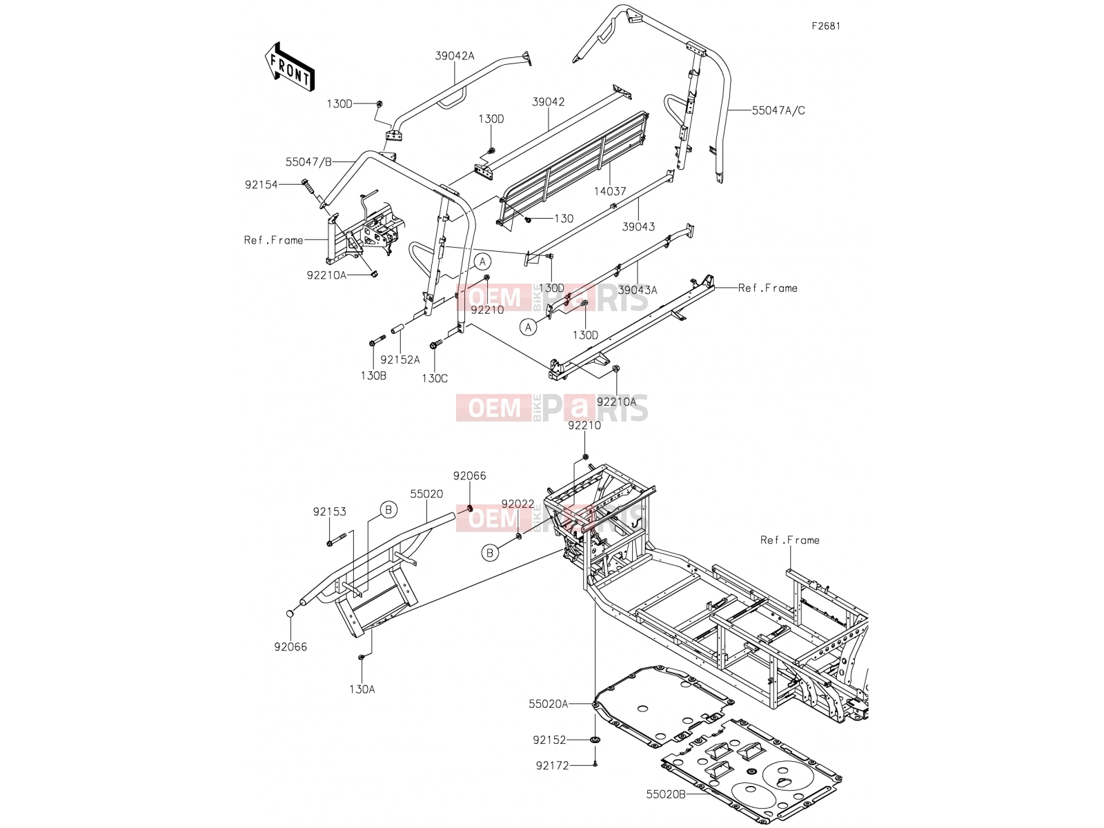 KAWASAKI 2017 Guards/Cab Frame