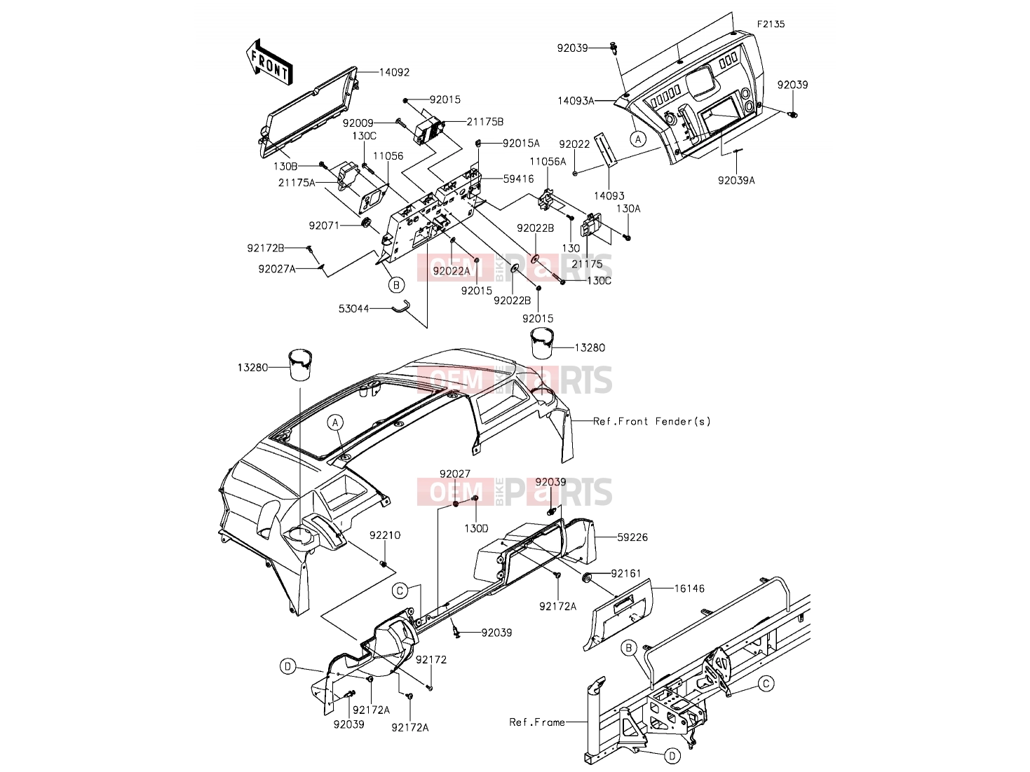 KAWASAKI 2016 Front Box