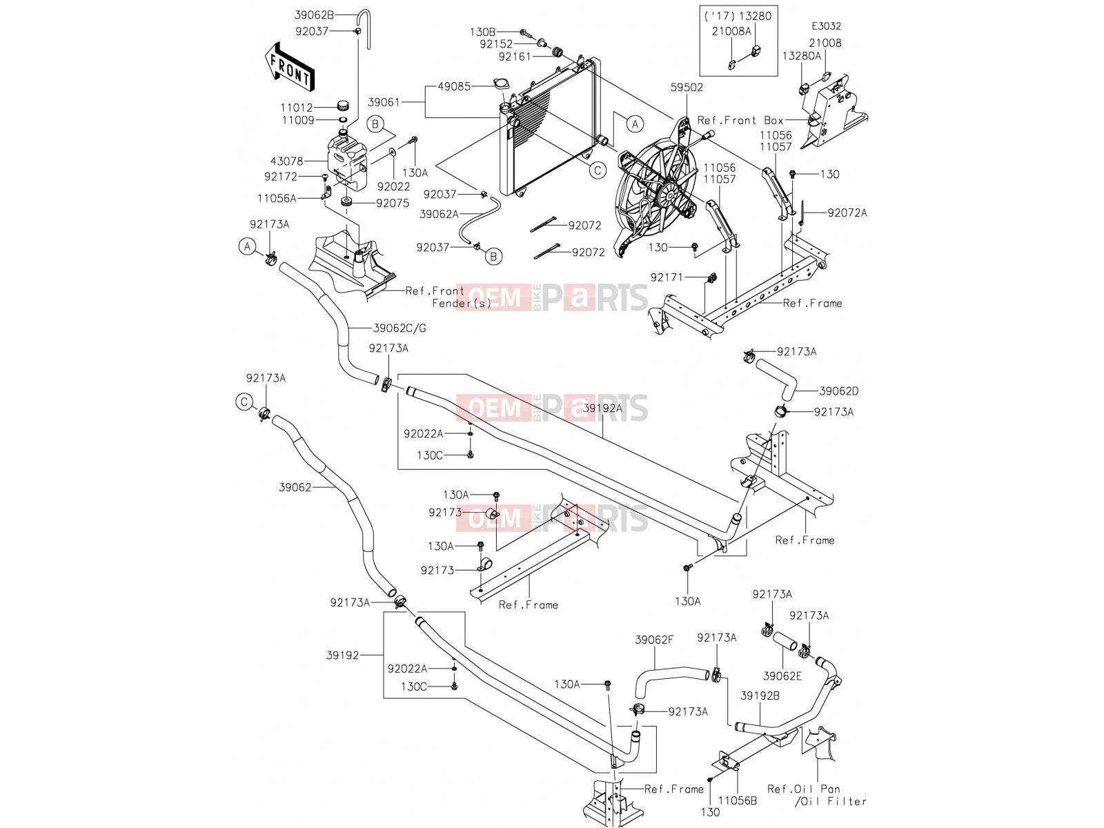 KAWASAKI 2017 Radiator