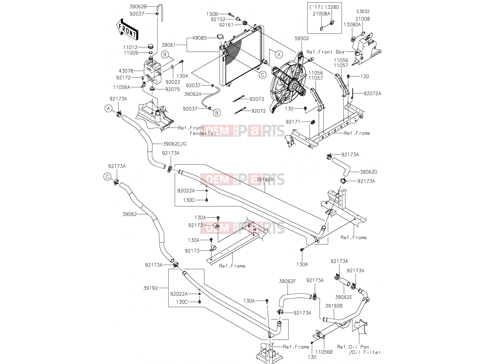 KAWASAKI 2017 Radiator