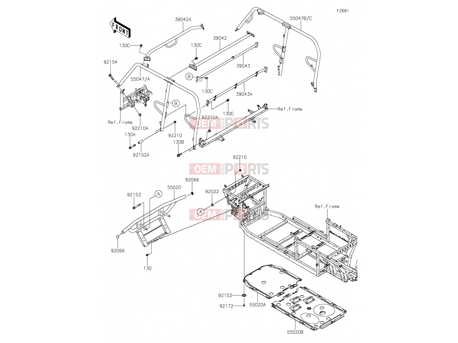KAWASAKI 2019 Guards/Cab Frame
