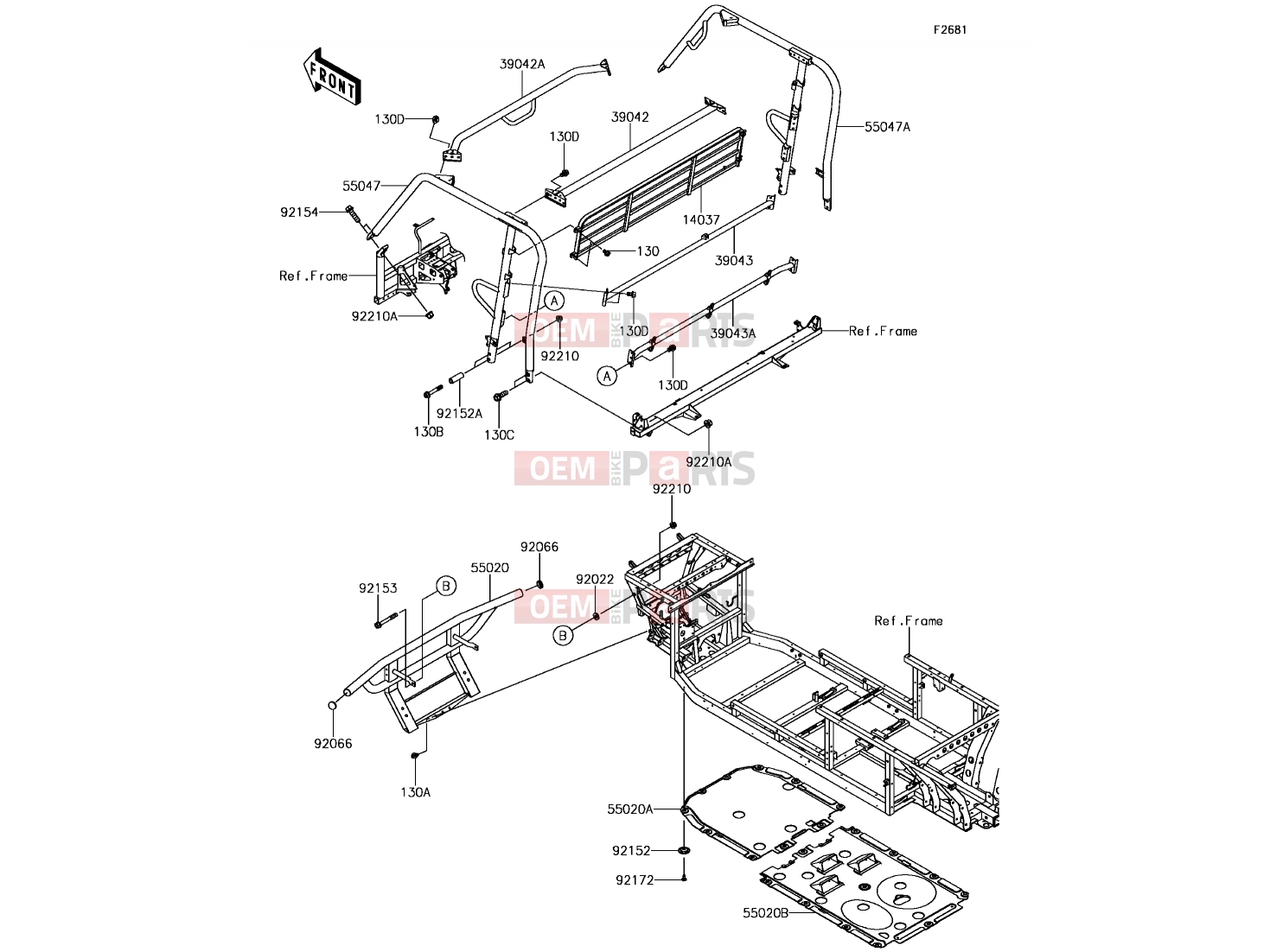 KAWASAKI 2017 Guards/Cab Frame