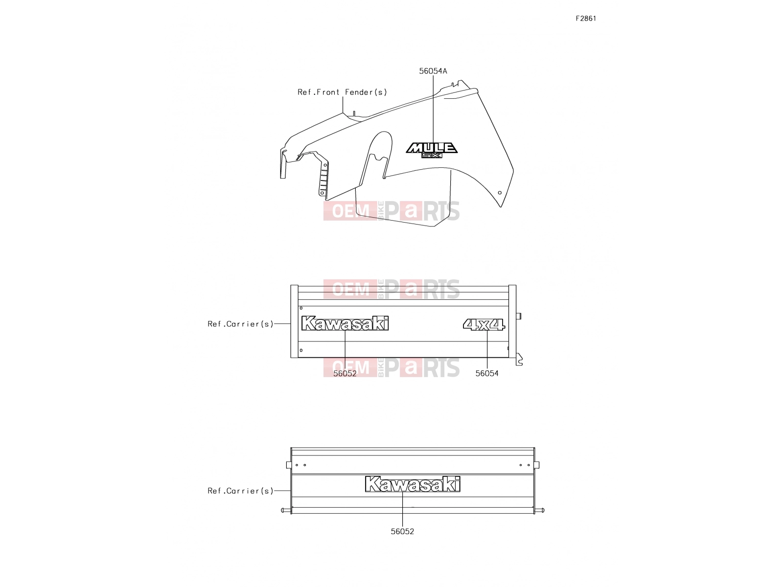 KAWASAKI 2017 Decals