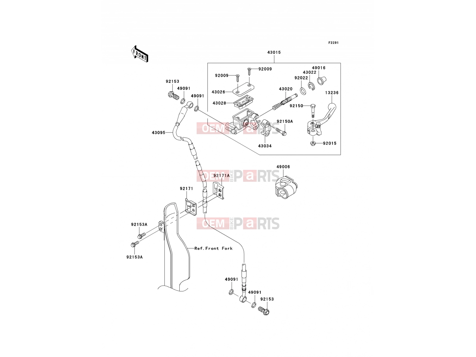 KAWASAKI 2007 Front Master Cylinder