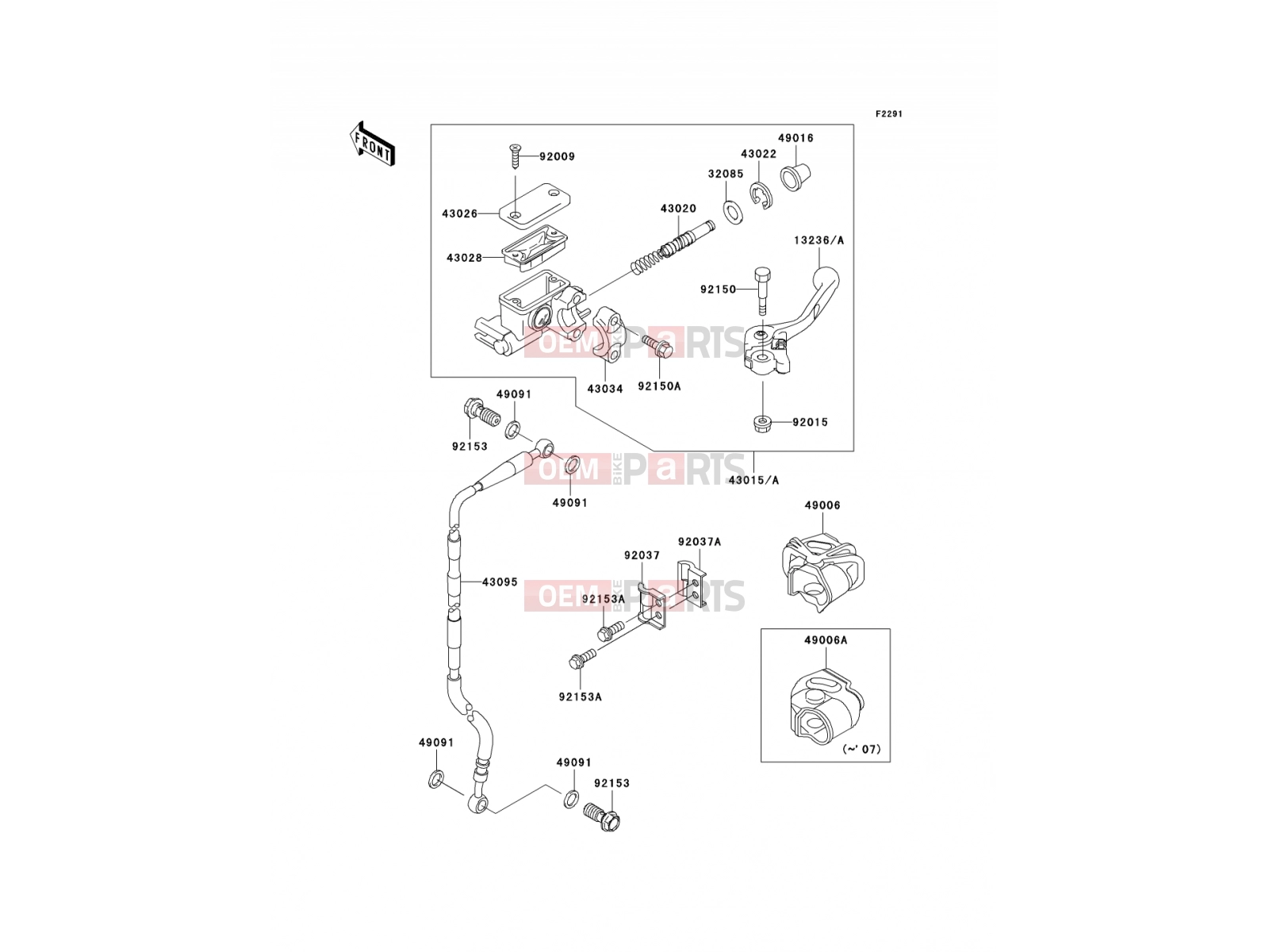 KAWASAKI 2009 Front Master Cylinder
