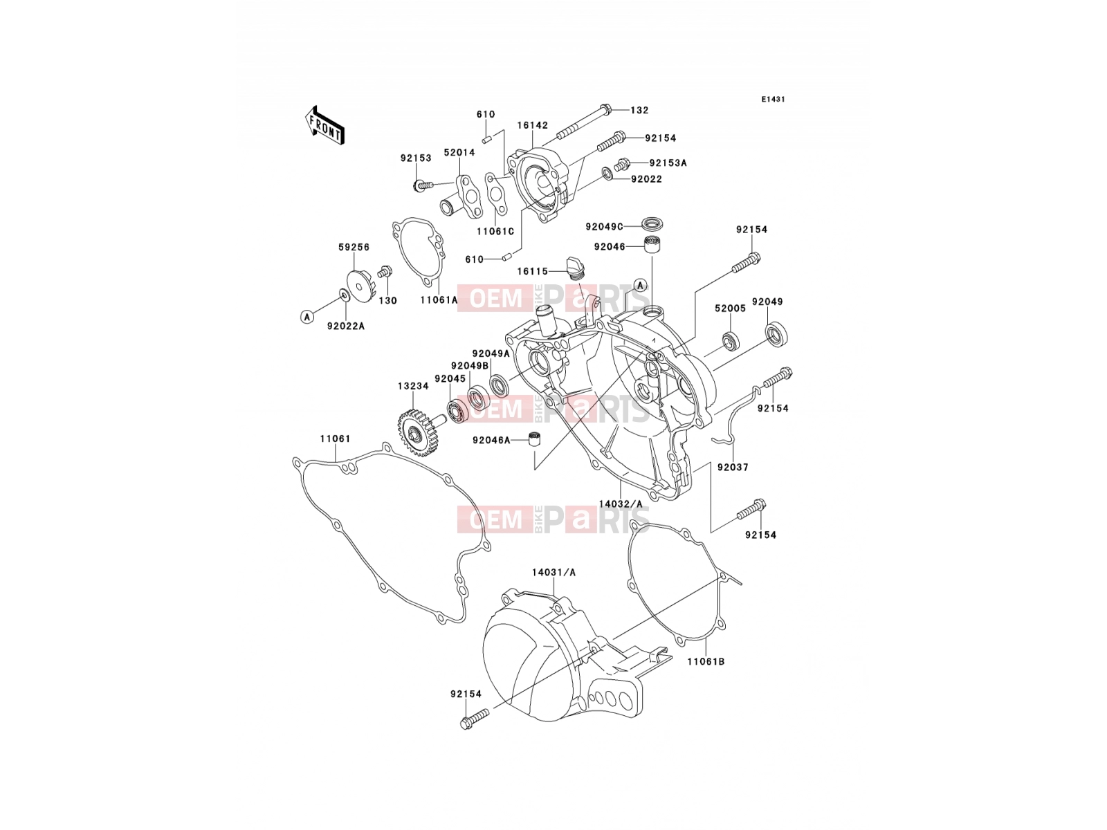 KAWASAKI 2011 Engine Cover(s)