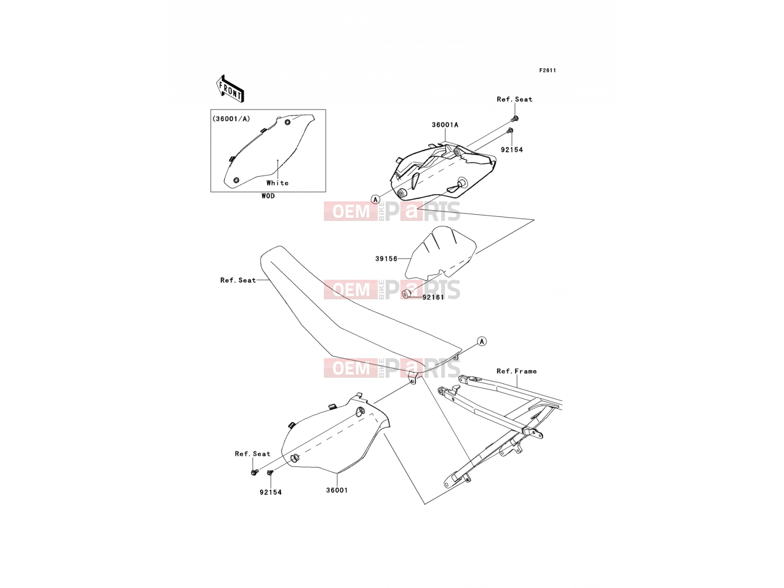 KAWASAKI 2012 Side Covers