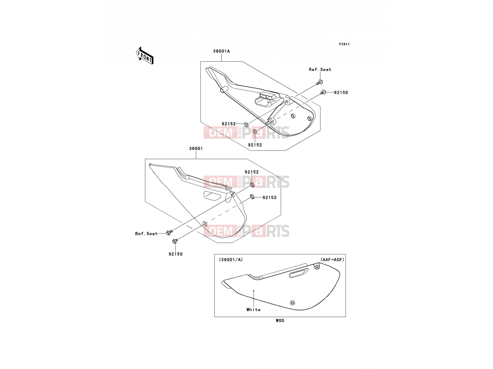 KAWASAKI 2012 Side Covers