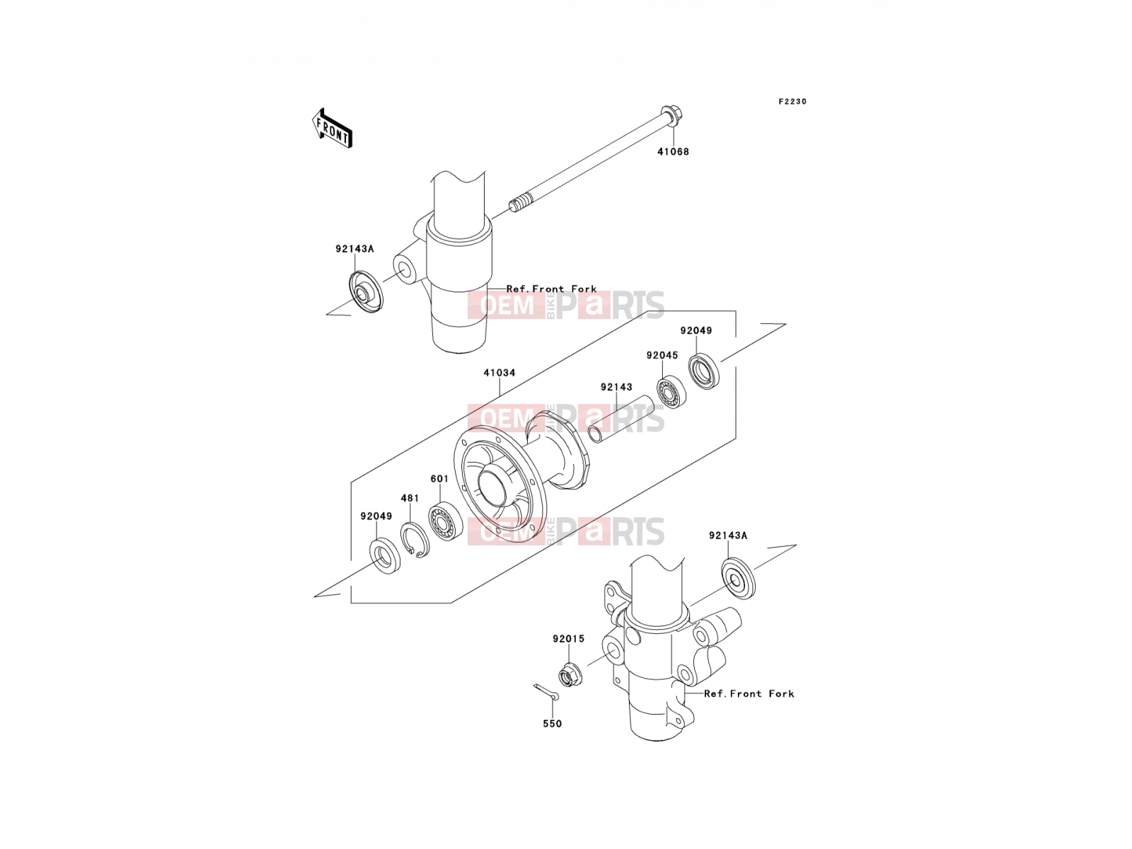 KAWASAKI 2012 Front Hub