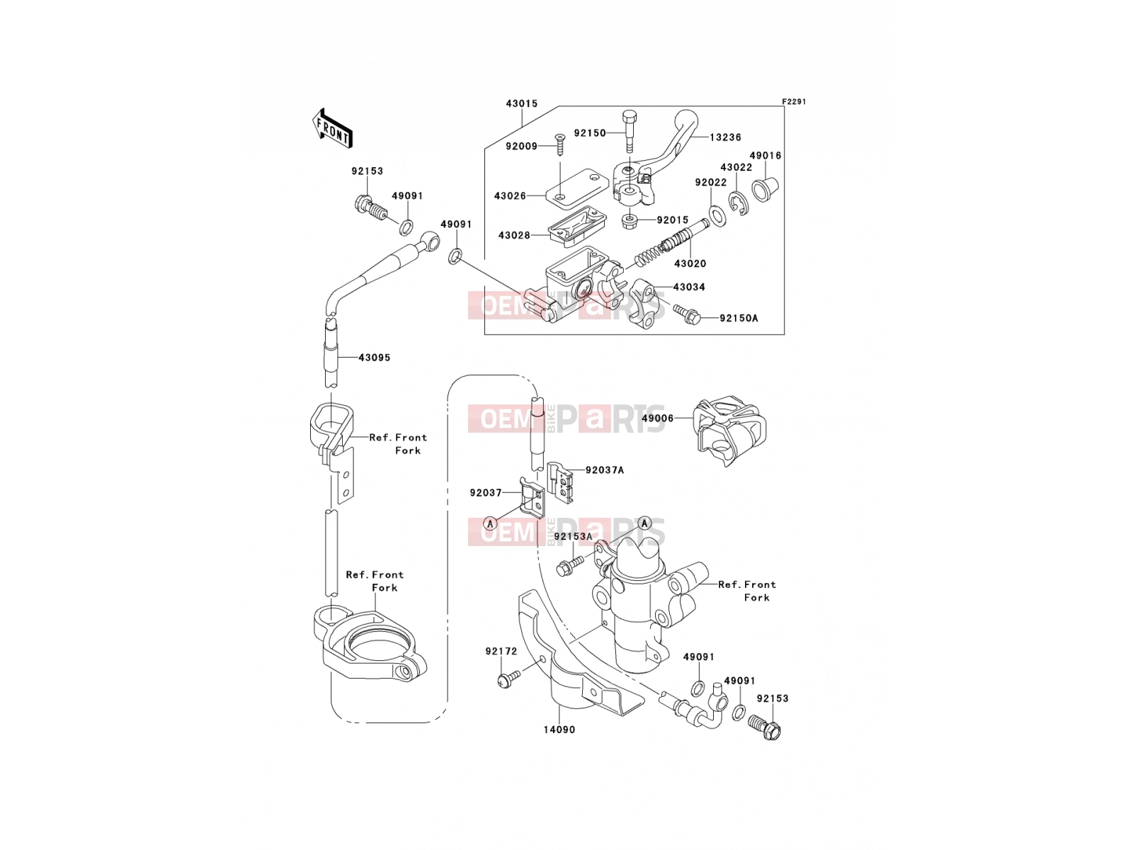 KAWASAKI 2012 Front Master Cylinder