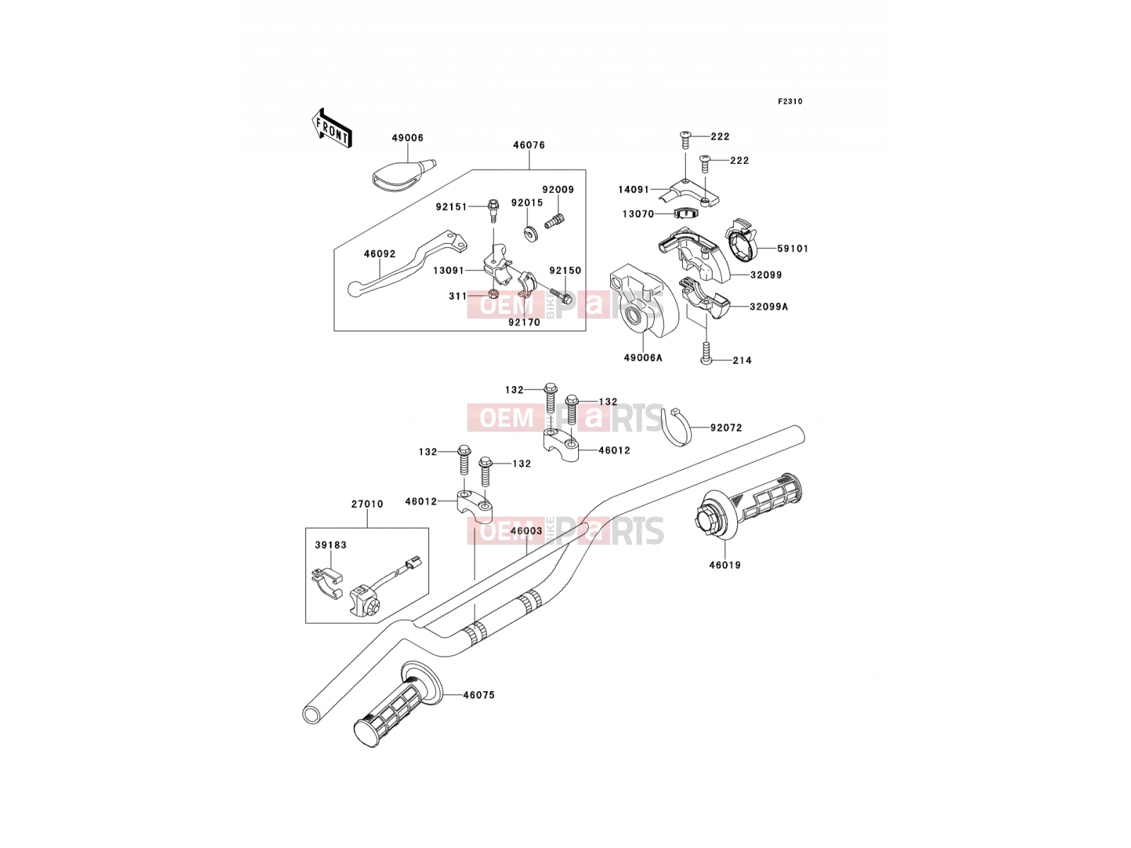 KAWASAKI 2012 Handlebar